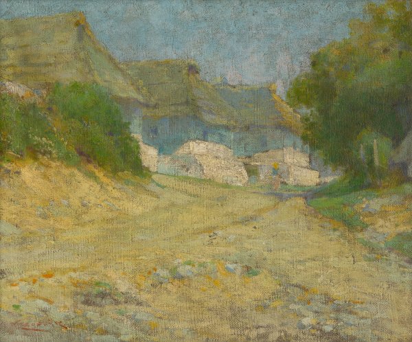 Village  by Ludovit Cordak - Hand-Painted Oil Painting Reproduction