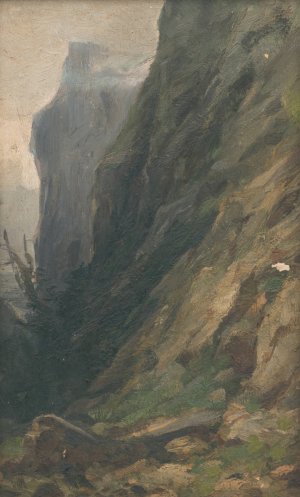 Zaber zo Zadielskej doliny by Ludovit Cordak Oil Painting