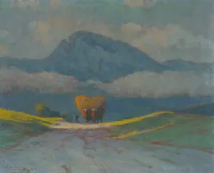 Zvazanie sena by Ludovit Cordak Oil Painting