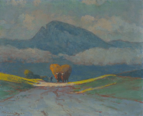 Zvazanie sena  by Ludovit Cordak - Hand-Painted Oil Painting Reproduction