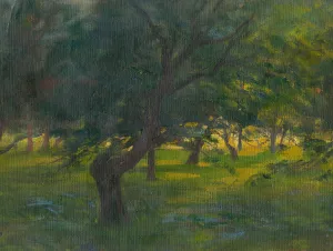 Landscape by Ludovit Pitthordt Oil Painting