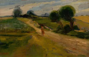 Lane by Ludovit Pitthordt Oil Painting