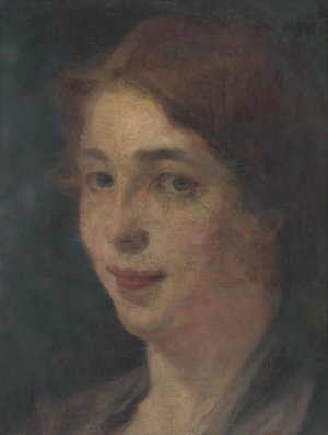 Portret dcery by Ludovit Pitthordt Oil Painting