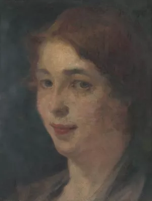 Portret dcery by Ludovit Pitthordt Oil Painting