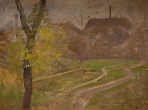 The Garden of Institution des sourds-muets by Ludvig Find Oil Painting