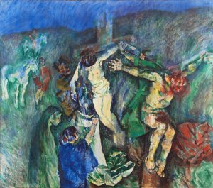Calvary by Ludvig Karsten Oil Painting