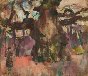 Den store eken by Ludvig Karsten Oil Painting
