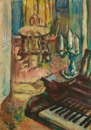 Interior by Ludvig Karsten Oil Painting