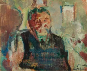 Portrett av en fisker by Ludvig Karsten Oil Painting