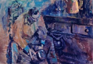 The Man with the silver Chalice by Ludvig Karsten Oil Painting