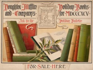 Houghton Mifflin and Company's holiday books for MDCCCXCV by Ludvig Sandoe Ipsen Oil Painting