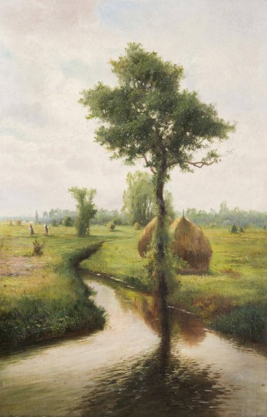 Main Product Photo of Haystacks Painting by Ludvik Bartak