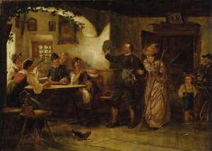 The Happy Homecoming by Ludwig Blume-Siebert Oil Painting