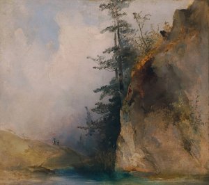 Felsabhang am Bach by Ludwig Czerny Oil Painting