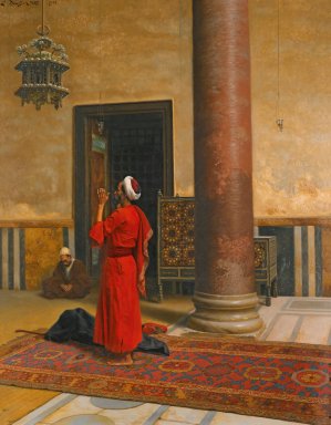 Morning Prayers by Ludwig Deutsch Oil Painting
