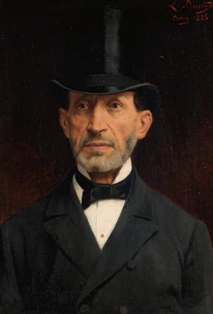 Portrait of Ignaz Deutsch by Ludwig Deutsch Oil Painting