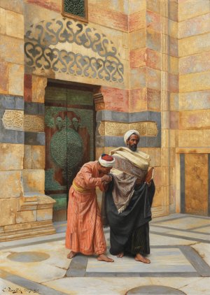 Respect by Ludwig Deutsch Oil Painting