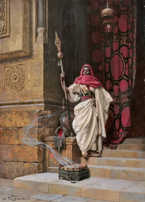 The Guard by Ludwig Deutsch Oil Painting