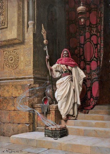 Main Product Photo of The Guard  Painting by Ludwig Deutsch
