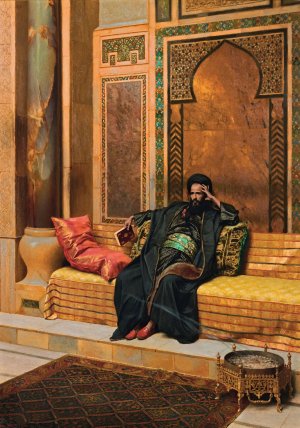 The Scholar by Ludwig Deutsch Oil Painting