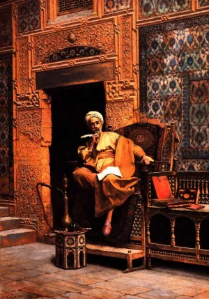The Scribe Oil painting by Ludwig Deutsch