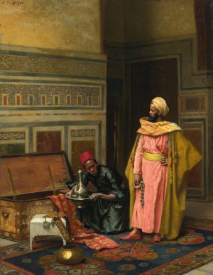 The Treasure Chest by Ludwig Deutsch Oil Painting