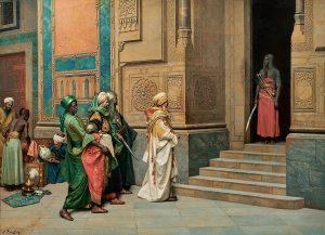 The Tribute by Ludwig Deutsch Oil Painting