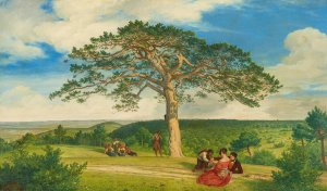 Die breite Fohre nachst der Bruhl bei Modling by Ludwig Ferdinand Schnorr Von Carolsfeld Oil Painting