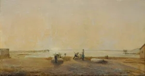 Landschaft am Neusiedlersee Oil painting by Ludwig Ferdinand Schnorr Von Carolsfeld