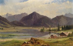 Plansee by Ludwig Halauska Oil Painting