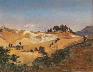 Partie bei Olevano by Ludwig Hans Fischer Oil Painting
