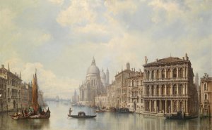 Venedig by Ludwig Hermann Oil Painting