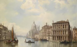 Venedig by Ludwig Hermann Oil Painting