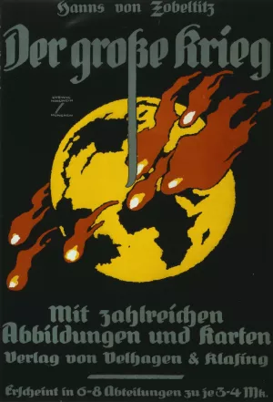 Der grosse Krieg, (von) Hanns von Zobeltitz, mit zahlreichen Abbildungen und Karten … Oil painting by Ludwig Hohlwein
