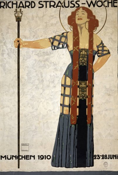 Main Product Photo of Richard Strauss-woche. Munchen  Painting by Ludwig Hohlwein