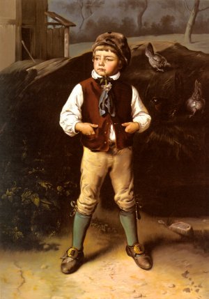 Der Dorfprinz by Ludwig Knaus Oil Painting