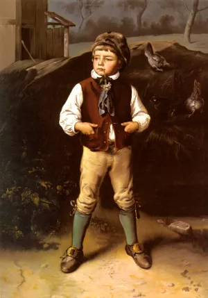 Der Dorfprinz by Ludwig Knaus Oil Painting
