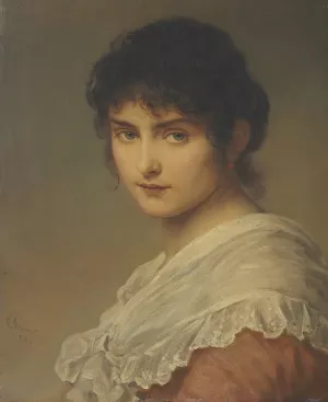 Lost in Thought by Ludwig Knaus Oil Painting
