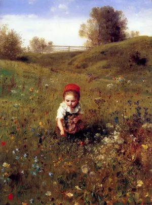 Spring Time painting by Ludwig Knaus