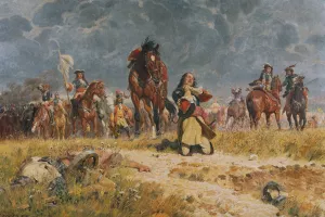 Gebet vor der Schlacht by Ludwig Koch Oil Painting