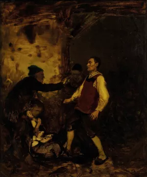 Death of a Gentleman by Ludwig Kraus Oil Painting
