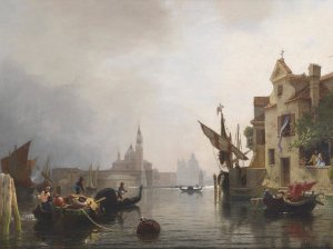 Venezianisches Capriccio by Ludwig Meixner Oil Painting