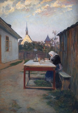 Meine Mutter by Ludwig Michalek Oil Painting