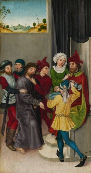 Christ before Pilate by Ludwig Schongauer Oil Painting