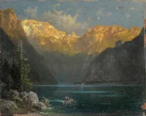 Atmosphere at the KOnigssee Oil painting by Ludwig Sckell