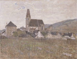 Weissenkirchen by Ludwig Sigmundt Oil Painting