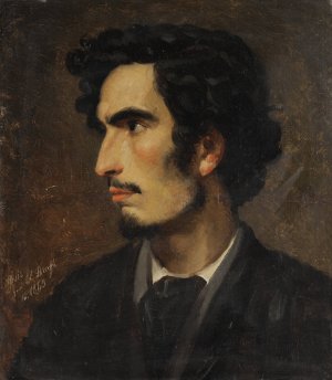 Portrait of Gysis by Ludwig Thiersch Oil Painting