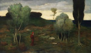 Lonely Land by Ludwig Von Zumbusch Oil Painting