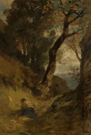 Autumn landscape Oil painting by Ludwig Willroider
