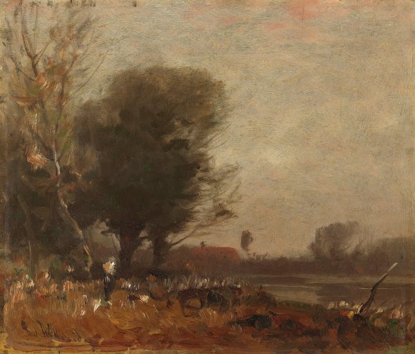 Main Product Photo of Herbstlandschaft  Painting by Ludwig Willroider